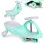 ECO TOYS Wiggle guralica za decu Led točkovi - Zeleni