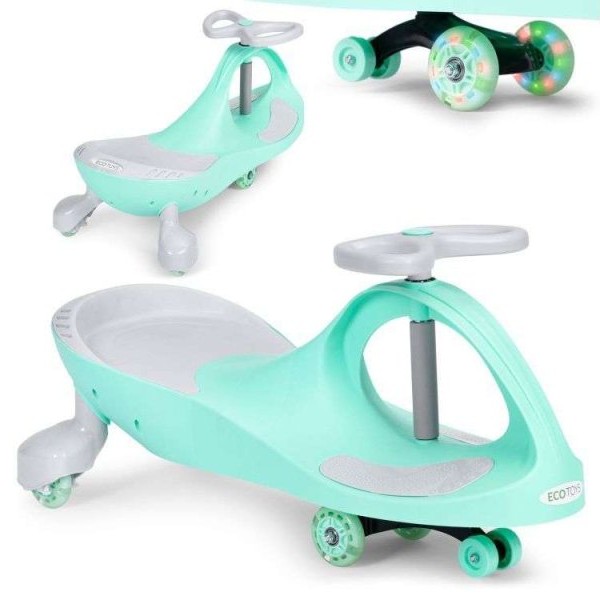 ECO TOYS Wiggle guralica za decu Led točkovi - Zeleni