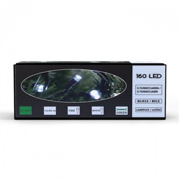 ED 160L LED Lampica, bele, 8 funkcija