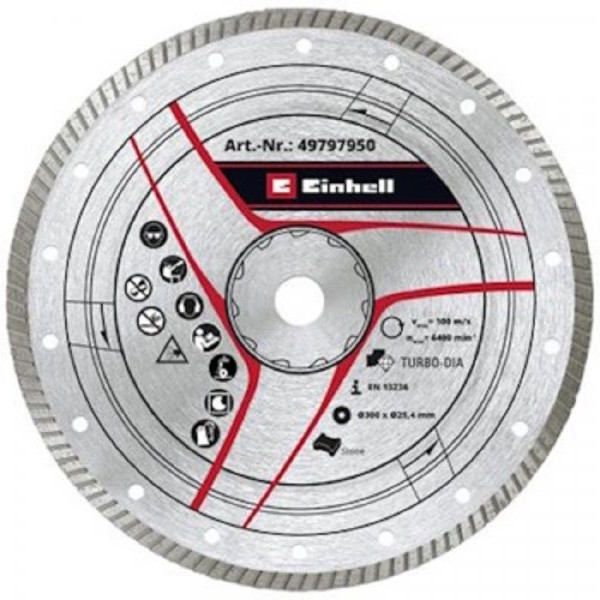 EINHELL KWB dijamantna rezna ploča 300x25.4mm Turbo 49797950