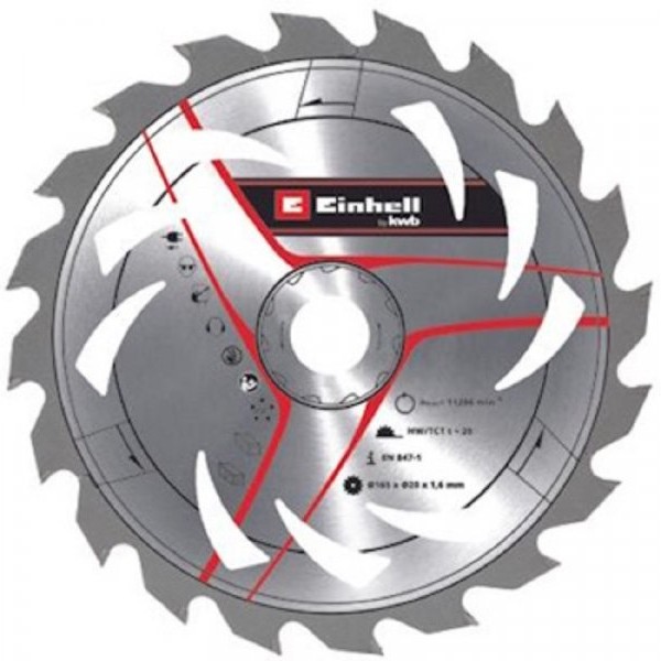 EINHELL KWB TCT rezni list 165x20x1.6mm T20 49584759