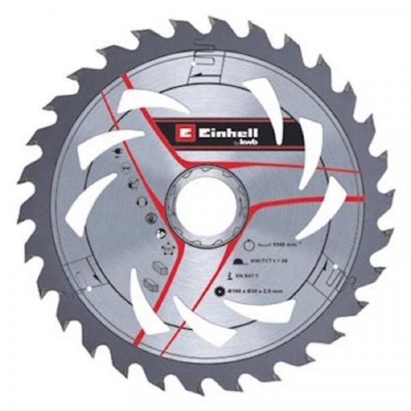EINHELL KWB TCT rezni list 190x30x1.8mm T30 49586956
