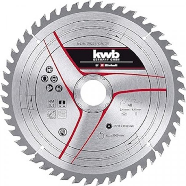EINHELL KWB TCT rezni list 216x30x2.8mm T48 49588251