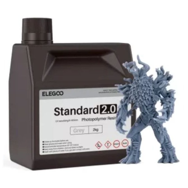 ELEGOO Standard 2.0 resin 2000gram - Grey