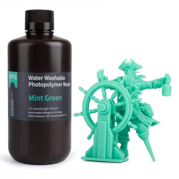 ELEGOO Water Washable Resin 1kg - Mint green