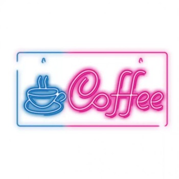 ELEMENTA LED neon natpis Coffee RTV100272