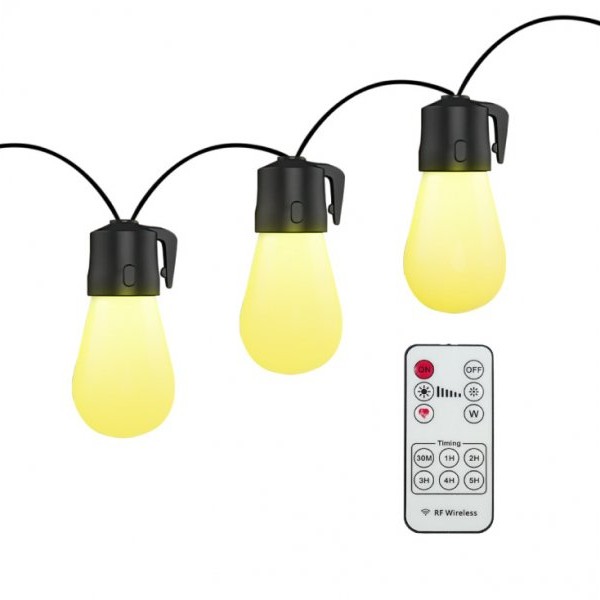 ELEMENTA LED svetleći niz 15m, 15 sijalica SNZ-15WW/15M-DC