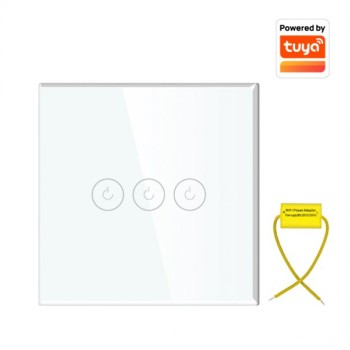ELEMENTA Wi-Fi smart prekidač svetla bez N provodnika 3x10A WFPS-G03/WH