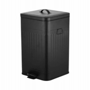 ESTIA Kanta za otpatke metalna sa pedalom (30l crna)