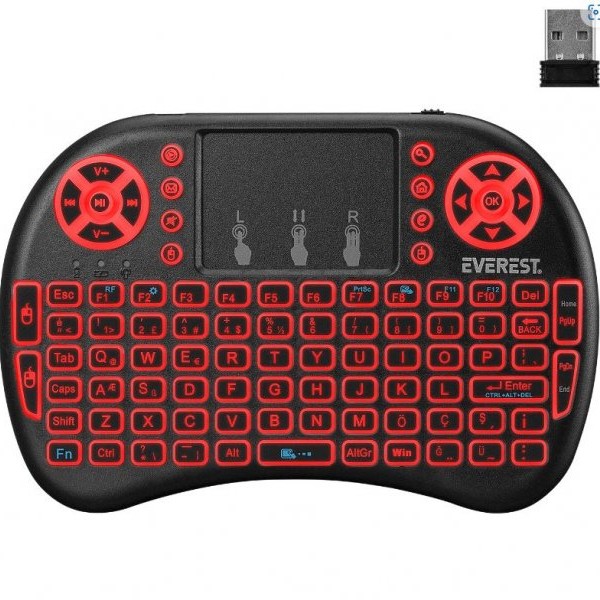 EVEREST Bežična mini tastatura touchpad ev-mk 10