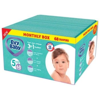 EVY BABY Pelene Box 5 Junior 11-25kg - 68 kom 3u1