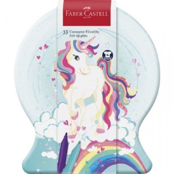 FABER-CASTELL Flomaster set 1/33 Connector Unicorn met. kut. 155544 G200