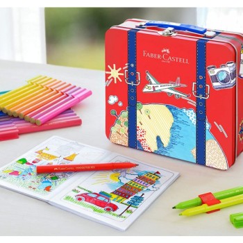 FABER-CASTELL Flomaster set 1/40 Connector Koferče 155535