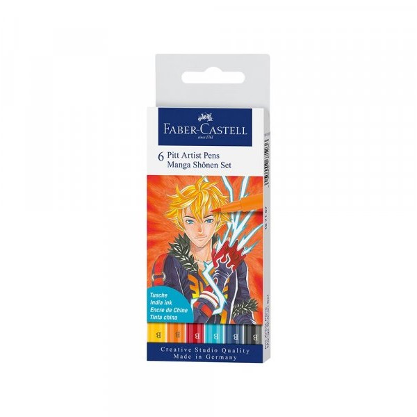 FABER-CASTELL Pitt Art set Faber Castell Manga 1/6 167157