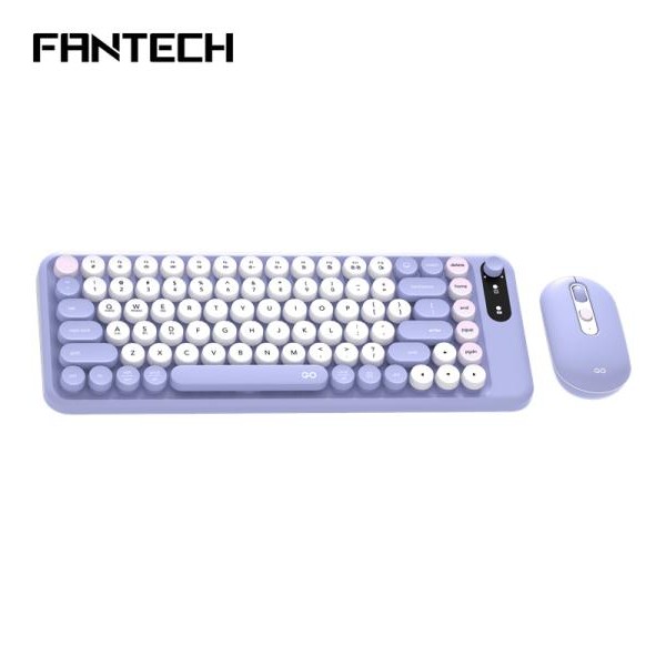 FANTECH Combo miš tastatura wireless WK-898 GO mochi85 ljubicasta