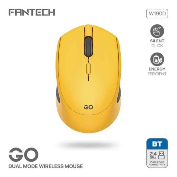 FANTECH Kancelarijski Wireless mis Fantech W190 zuti