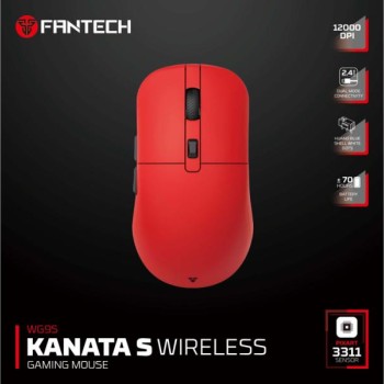 FANTECH Miš Wireless Gaming WG9S Kanata S crveni
