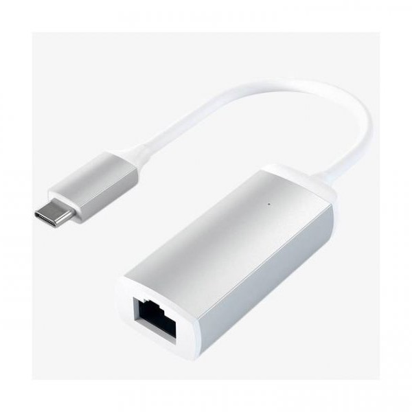 FAST ASIA Adapter TIP C - Gigabit ethernet metal sivi