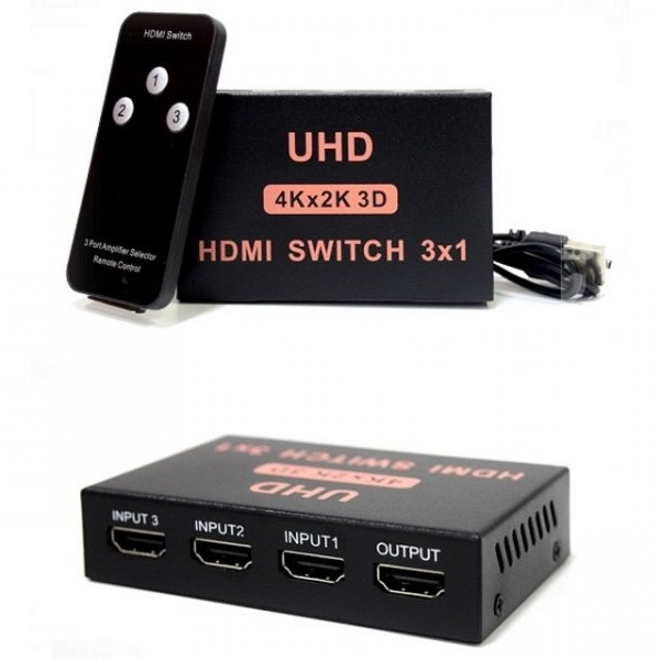 FAST ASIA HDMI Switch 3x1 4Kx2K 3D