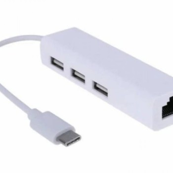FAST ASIA USB 3.1 Tip C na 3x USB 2.0 HUB + RJ45