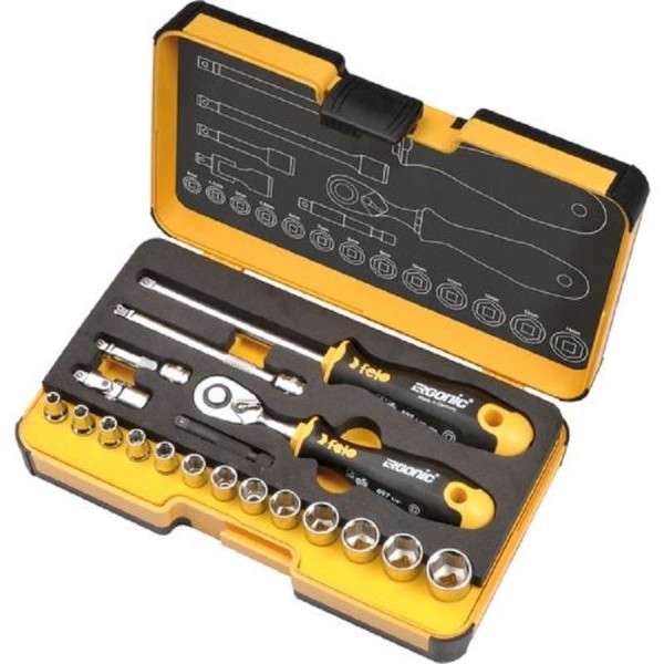 FELO Set alata XL-Strongbox R-GO 19 Inch sa čegrtaljkom 05781956 19 kom