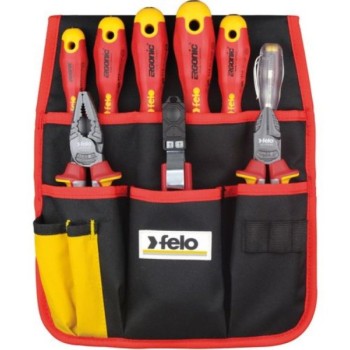 FELO Set alata za električare Ergonic VDE SL/PH 41399504 9 kom u torbi za pojas