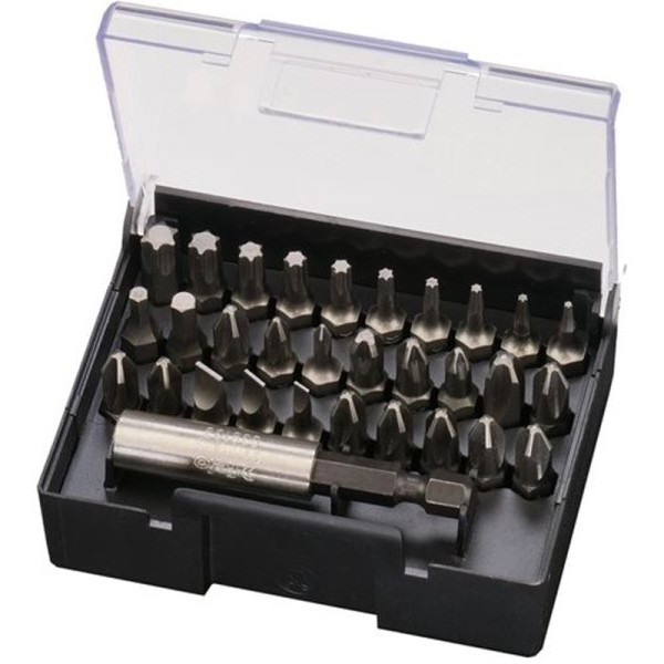 FELO Set bitova Bit-box Clip sa držačem bitova SL/PZ/PH/HEX/TX 02013116 31 kom