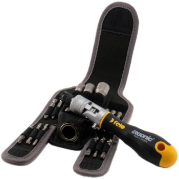 FELO Set bitova Ergonic K sa čegrtaljkom SL/PH/PZ/TX/HEX-Nut 06071604 16 kom (06071604)