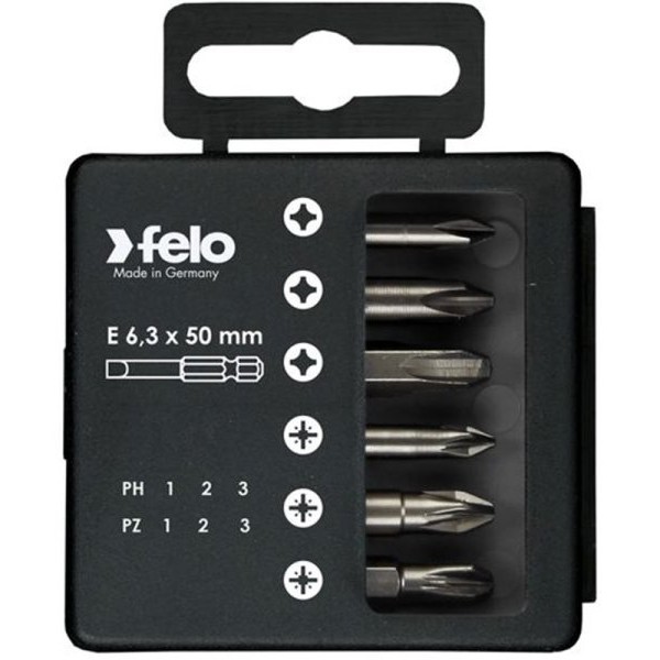 FELO Set bitova Industrial Bit-box Profi 50 mm PH/PZ 03291516 6 kom