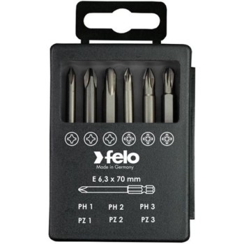 FELO Set bitova Industrial Bit-box Profi 73 mm PH/PZ 03291716 6 kom (03291716)