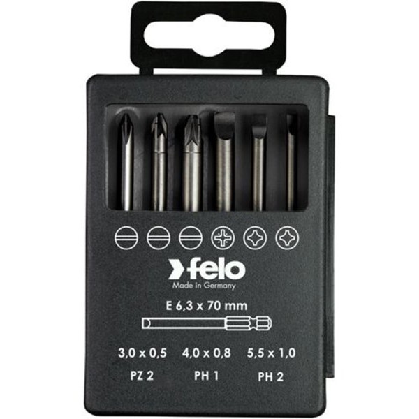 FELO Set bitova Industrial Bit-box Profi 73 mm SL/PH/PZ 03092716 6 kom