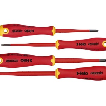 FELO Set dielektrični šrafcigeri Ergonic VDE E-slim SL/Z 41784198 4 kom