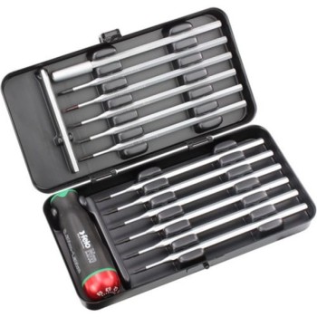 FELO Set Nm-Box sa moment šrafciger 0,6-1,5 Nm i nastavci SL/PH/PZ/TX/TX+ 10099116 12 kom