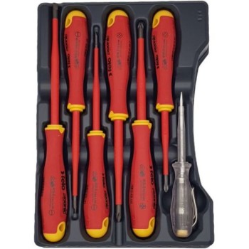 FELO Set šrafcigera Ergonic Slim VDE sa testerom napona SL/PH/PZ 41380736 7 kom