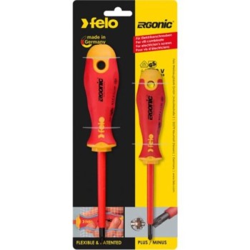 FELO Set šrafcigera Ergonic VDE XENO SL/PZ 41792191 2 kom u blisteru