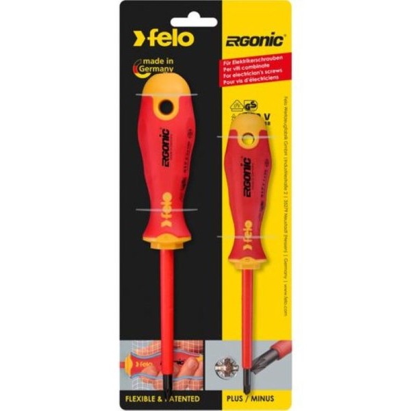FELO Set šrafcigera Ergonic VDE XENO SL/PZ 41792191 2 kom u blisteru