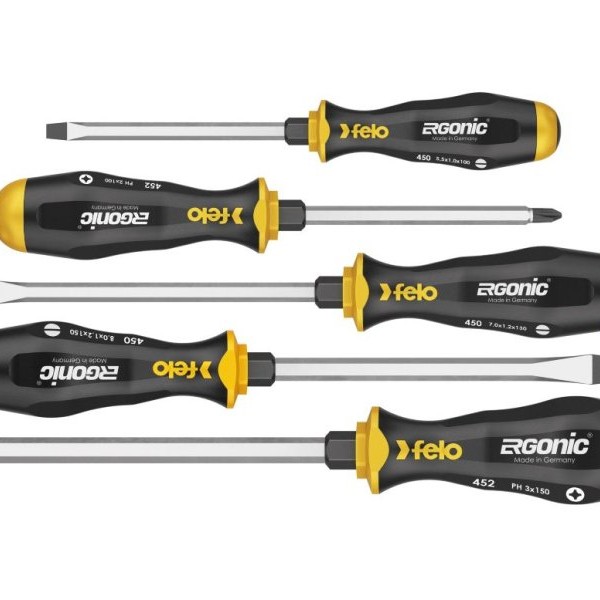 FELO Set udarnih šrafcigera Ergonic SL/PH 45095148 5 kom