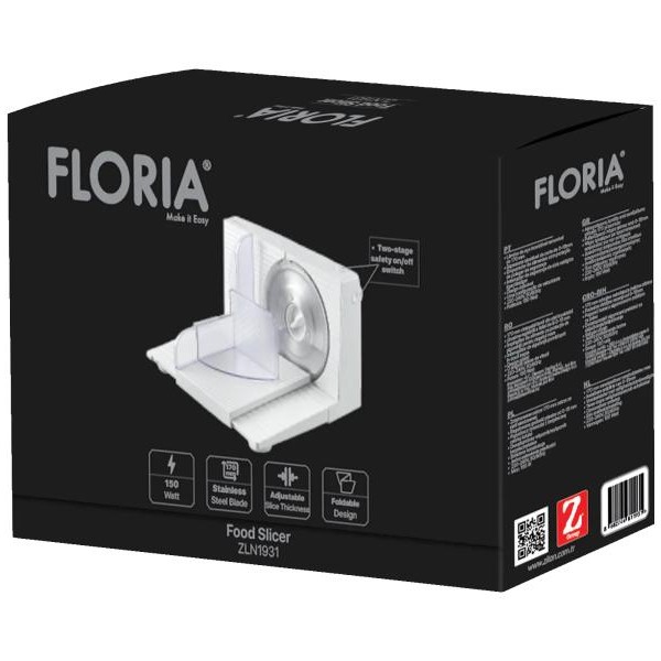 FLORIA ZILAN Zilan ZLN1931 Elektricna mesoreznica plasticna,150W, debljina reza 0-15 mm