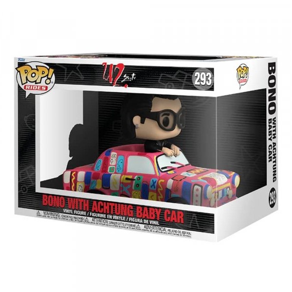 FUNKO POP Ride SUPDLX: U2-AB Car /w Bono
