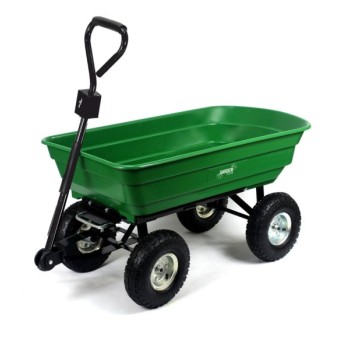 Garden Line Baštenska transportna kolica 300kg, 75l, Green