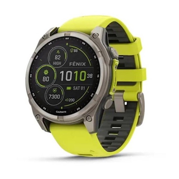 GARMIN Fenix 8 47, Sapphire, SOLAR, Yellow (010-02906-21)