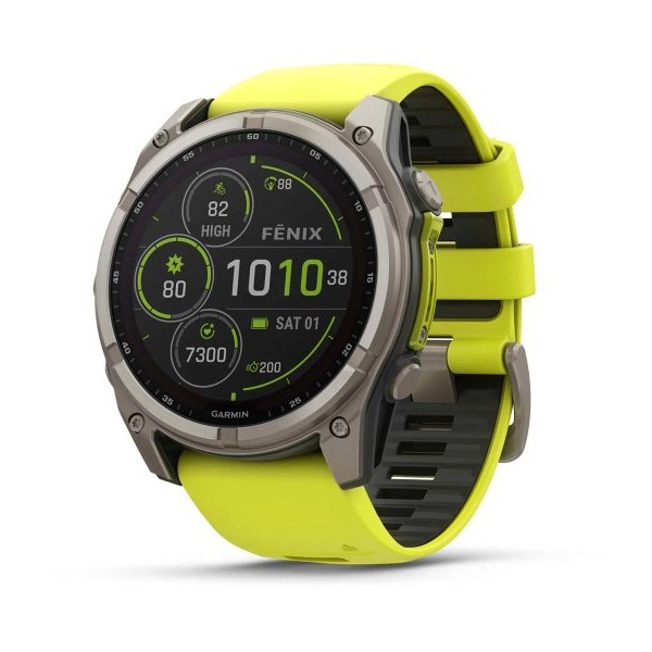 GARMIN Fenix 8 51, Sapphire, SOLAR, Yellow (010-02907-21)