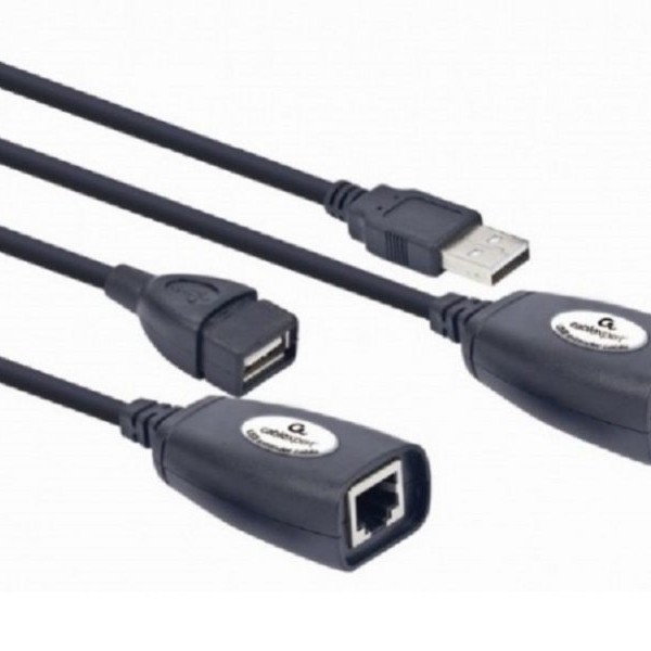 GEMBIRD UAE-30M USB extender works with CAT6 or CAT5E LAN cables 30m