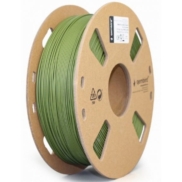 GEMBIRD 3DP-PLA-01-MTMG Mat PLA Filament za 3D stampac 1.75mm, kotur 1KG, military green