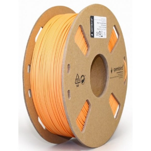 GEMBIRD 3DP-PLA-01-MTO Mat PLA Filament za 3D stampac 1.75mm, kotur 1KG, orange