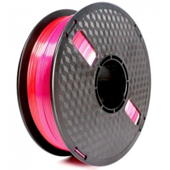 GEMBIRD 3DP-PLA-SK-01-RP PLA Svilenkasti duga Filament za 3D stampac 1.75mm, kotur 1KG red/purple