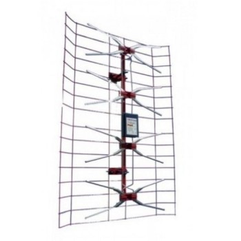 GEMBIRD Antena TV panel V2.0 Spoljna sa pojacalom, 15-32db, UHF/VHF/DVB-T2 FO