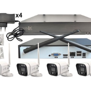 GEMBIRD CAM-IP3MP-WiFiKITXM4 GMB kamera 3 megapiksela set wifi 4 kamere full color app xmeye sa mikrofonom