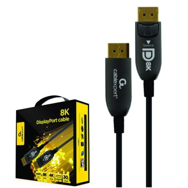GEMBIRD CC-DP8K-AOC-30M Gembird Active Optical Cables (AOC) DisplayPort v.1.4 (8K@60Hz/4K@120Hz) 30m