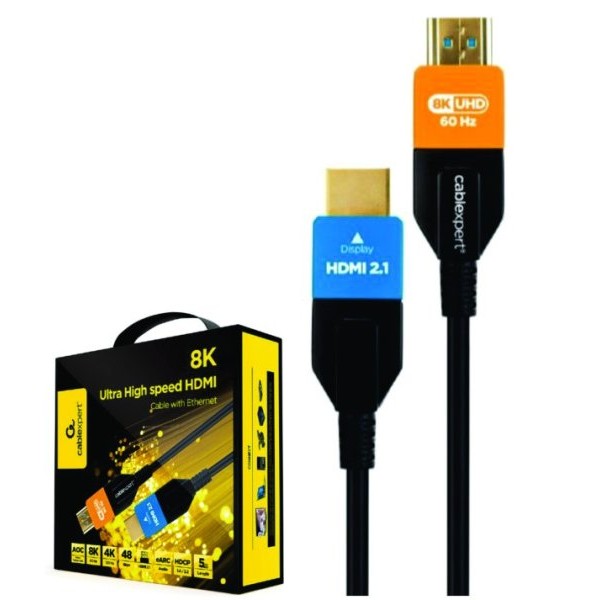 GEMBIRD CC-HDMI8K-AOC-5M Gembird Active Optical (AOC) ULTRA High speed HDMI 2.1 8K UHD with Ethernet 5m